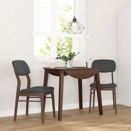 Sillas de comedor con cojines 2 uds madera maciza marrón caucho de , Sillas de comedor - Ref: Foro24-4102524, Precio: 160,63 ...
