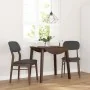 Sillas de comedor con cojines 2 uds madera maciza marrón caucho de , Sillas de comedor - Ref: Foro24-4102524, Precio: 160,63 ...