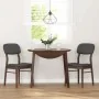 Sillas de comedor con cojines 2 uds madera maciza marrón caucho de , Sillas de comedor - Ref: Foro24-4102524, Precio: 160,63 ...
