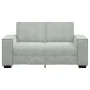 Sofá de 2 plazas de terciopelo gris claro 120 cm by , Sofas - Ref: Foro24-4105010, Price: 209,50 €, Discount: %