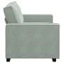 Sofá de 2 plazas de terciopelo gris claro 120 cm by , Sofas - Ref: Foro24-4105010, Price: 209,50 €, Discount: %