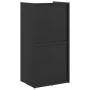 Leñero negro 40x30x80 cm Acero laminado en frío de , Bolsas y soportes de leña - Ref: Foro24-864187, Precio: 81,43 €, Descuen...