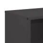 Leñero negro 40x30x75 cm Acero laminado en frío de , Bolsas y soportes de leña - Ref: Foro24-864191, Precio: 81,97 €, Descuen...
