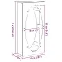 Leñero 50x23x100 cm Stainless Steel de , Bolsas y soportes de leña - Ref: Foro24-864185, Precio: 125,03 €, Descuento: %