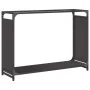 Leñero negro 90x28x65 cm Acero laminado en frío de , Bolsas y soportes de leña - Ref: Foro24-864203, Precio: 59,67 €, Descuen...