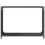 Leñero negro 90x28x65 cm Acero laminado en frío de , Bolsas y soportes de leña - Ref: Foro24-864203, Precio: 59,67 €, Descuen...