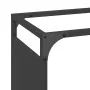 Leñero negro 90x28x65 cm Acero laminado en frío de , Bolsas y soportes de leña - Ref: Foro24-864203, Precio: 59,67 €, Descuen...