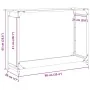 Leñero negro 90x28x65 cm Acero laminado en frío de , Bolsas y soportes de leña - Ref: Foro24-864203, Precio: 59,67 €, Descuen...