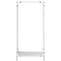 Leñero blanco 44x28x90 cm Acero laminado en frío de , Bolsas y soportes de leña - Ref: Foro24-864208, Precio: 59,96 €, Descue...