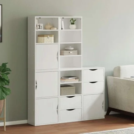 Armarios auxiliares 5 uds "ODDA" blanco 40x24x79 cm madera pino de , Aparadores - Ref: Foro24-3365359, Precio: 272,95 €, Desc...