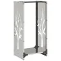 Leñero 40x30x80 cm acero inoxidable de , Bolsas y soportes de leña - Ref: Foro24-864229, Precio: 66,86 €, Descuento: %