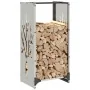 Leñero 40x30x80 cm acero inoxidable de , Bolsas y soportes de leña - Ref: Foro24-864229, Precio: 66,86 €, Descuento: %