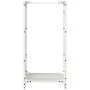 Leñero blanco 40x30x80 cm Acero laminado en frío de , Bolsas y soportes de leña - Ref: Foro24-864220, Precio: 57,75 €, Descue...