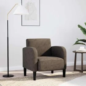 Sillón con reposabrazos gris oscuro 54 cm cuero sintética de , Sillones - Ref: Foro24-4100535, Precio: 128,53 €, Descuento: %