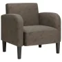 Sillón con reposabrazos gris oscuro 54 cm cuero sintética de , Sillones - Ref: Foro24-4100535, Precio: 128,53 €, Descuento: %