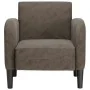 Sillón con reposabrazos gris oscuro 54 cm cuero sintética de , Sillones - Ref: Foro24-4100535, Precio: 128,53 €, Descuento: %