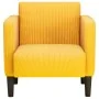 Sillón con reposabrazos amarillo claro 54 cm tejido de pana von , Sessel - Ref: Foro24-4100521, Preis: 133,15 €, Rabatt: %