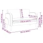 Sofá Loveseat Cappuccino 110 cm Cuero sintético de , Sofás - Ref: Foro24-4100540, Precio: 158,59 €, Descuento: %