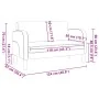 Sofá Loveseat gris oscuro 110 cm cuero sintética by , Sofas - Ref: Foro24-4100542, Price: 176,95 €, Discount: %