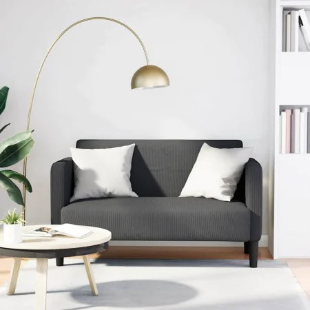 Sofá Loveseat gris oscuro 109 cm tejido de pana by , Sofas - Ref: Foro24-4100523, Price: 211,91 €, Discount: %