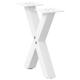 Patas de mesa de centro forma X 2uds acero blanco 37x(30-31) cm de , Patas para mesas - Ref: Foro24-4012873, Precio: 48,36 €,...
