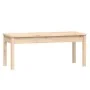 Banco de jardín madera maciza de pino 109x44x45 cm de vidaXL, Bancos de jardín - Ref: Foro24-824004, Precio: 57,08 €, Descuen...