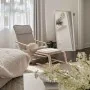 Sillón relajante de tela color crema de , Sillones - Ref: Foro24-352445, Precio: 71,40 €, Descuento: %