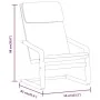 Sillón relajante de tela color crema de , Sillones - Ref: Foro24-352445, Precio: 71,40 €, Descuento: %