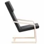 Sillón relajante de tela negra de , Sillones - Ref: Foro24-352447, Precio: 68,17 €, Descuento: %