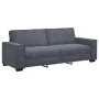 Sofá de 3 plazas terciopelo gris oscuro 180 cm by , Sofas - Ref: Foro24-4105031, Price: 262,19 €, Discount: %