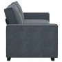 Sofá de 3 plazas terciopelo gris oscuro 180 cm by , Sofas - Ref: Foro24-4105031, Price: 262,19 €, Discount: %