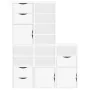Armarios auxiliares 5 uds "ODDA" blanco 40x24x79 cm madera pino de , Aparadores - Ref: Foro24-3365367, Precio: 272,75 €, Desc...
