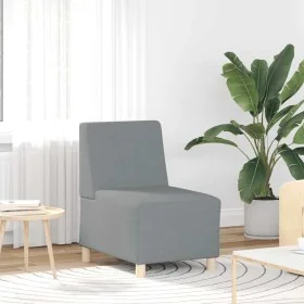 Sillón Sofá Tela Gris Claro 55 cm de , Sofás - Ref: Foro24-4108468, Precio: 120,38 €, Descuento: %