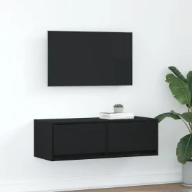 Mueble de TV de madera de roble negro 80x31x25,5 cm de , Muebles TV - Ref: Foro24-861510, Precio: 55,51 €, Descuento: %