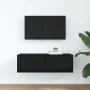 Mueble de TV de madera de roble negro 80x31x25,5 cm de , Muebles TV - Ref: Foro24-861510, Precio: 55,51 €, Descuento: %