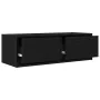 Mueble de TV de madera de roble negro 80x31x25,5 cm de , Muebles TV - Ref: Foro24-861510, Precio: 55,51 €, Descuento: %
