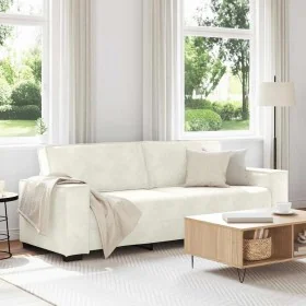 Sofá de 3 plazas terciopelo color crema 180 cm de , Sofás - Ref: Foro24-4105038, Precio: 298,47 €, Descuento: %