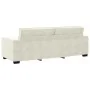 Sofá de 3 plazas terciopelo color crema 180 cm de , Sofás - Ref: Foro24-4105038, Precio: 298,47 €, Descuento: %