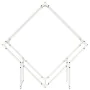 Leñero blanco 100x25x100 cm Acero laminado en frío de , Bolsas y soportes de leña - Ref: Foro24-864288, Precio: 36,71 €, Desc...