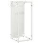 Leñero blanco 25x25x60 cm Acero laminado en frío de , Bolsas y soportes de leña - Ref: Foro24-864260, Precio: 37,41 €, Descue...