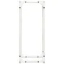 Leñero blanco 25x25x60 cm Acero laminado en frío de , Bolsas y soportes de leña - Ref: Foro24-864260, Precio: 37,41 €, Descue...