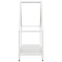Leñero blanco 60x25x60 cm Acero laminado en frío de , Bolsas y soportes de leña - Ref: Foro24-864304, Precio: 36,63 €, Descue...