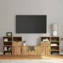 Muebles de TV 5 uds. con almacenaje "ODDA" madera maciza pino de , Muebles TV - Ref: Foro24-3365378, Precio: 257,28 €, Descue...