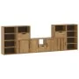 Muebles de TV 5 uds. con almacenaje "ODDA" madera maciza pino de , Muebles TV - Ref: Foro24-3365378, Precio: 257,28 €, Descue...