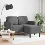 Sofá de 2 plazas con chaise longue en forma L gris oscuro 125cm by , Sofas - Ref: Foro24-4107062, Price: 323,81 €, Discount: %