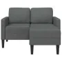 Sofá de 2 plazas con chaise longue en forma L gris oscuro 125cm by , Sofas - Ref: Foro24-4107062, Price: 323,81 €, Discount: %