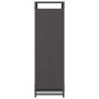 Leñero negro 90x28x90 cm Acero laminado en frío de , Bolsas y soportes de leña - Ref: Foro24-864215, Precio: 62,44 €, Descuen...