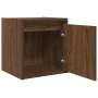 Mesillas de noche de pared 2 uds roble marrón 38x34x40 cm de , Mesitas de noche - Ref: Foro24-861242, Precio: 65,17 €, Descue...