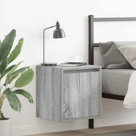 Mesillas de noche de pared 2 uds gris Sonoma 38x34x40 cm de , Mesitas de noche - Ref: Foro24-861240, Precio: 65,17 €, Descuen...