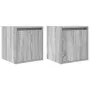 Mesillas de noche de pared 2 uds gris Sonoma 38x34x40 cm de , Mesitas de noche - Ref: Foro24-861240, Precio: 65,17 €, Descuen...